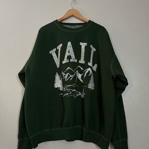 Show Me Your MuMu Dark Green Crewneck Sweater